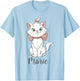 Disney The Aristocats Marie Classic Painting Cute Portrait T-Shirt - T-Shirt | Light Blue