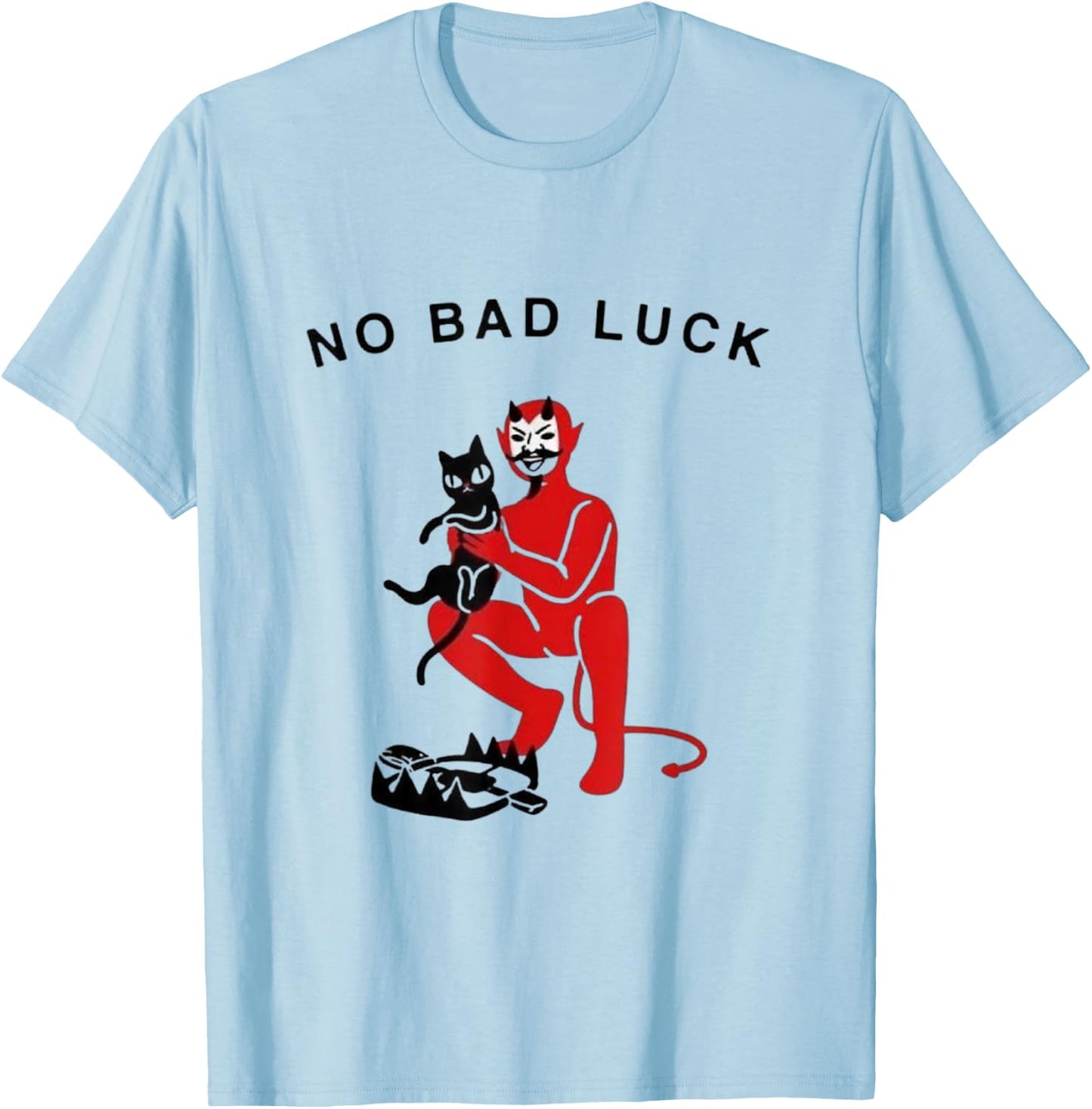 No Bad Luck T-Shirt - T-Shirt | Light Blue