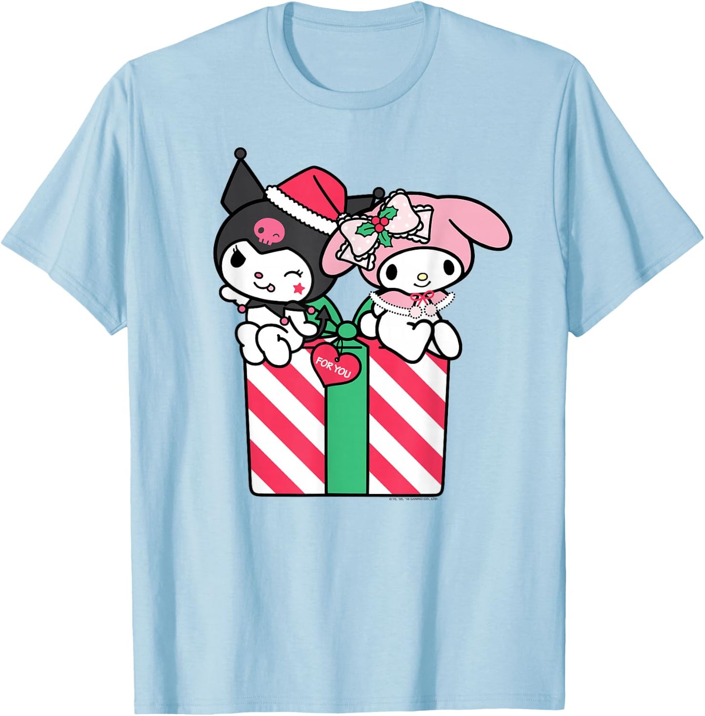 My Melody and Kuromi Shirt T-Shirt - T-Shirt | Light Blue