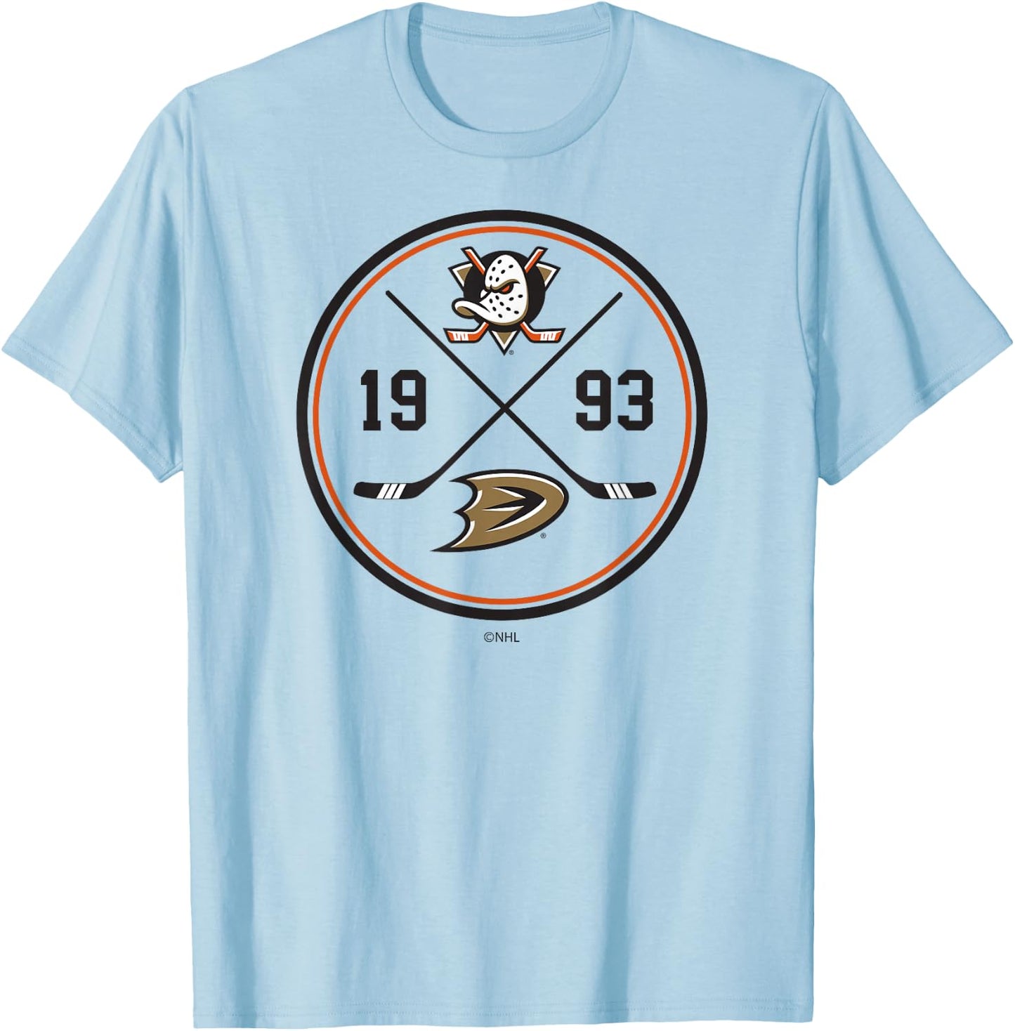 Anaheim Ducks Prize Officially Licensed T-Shirt - T-Shirt | Light Blue