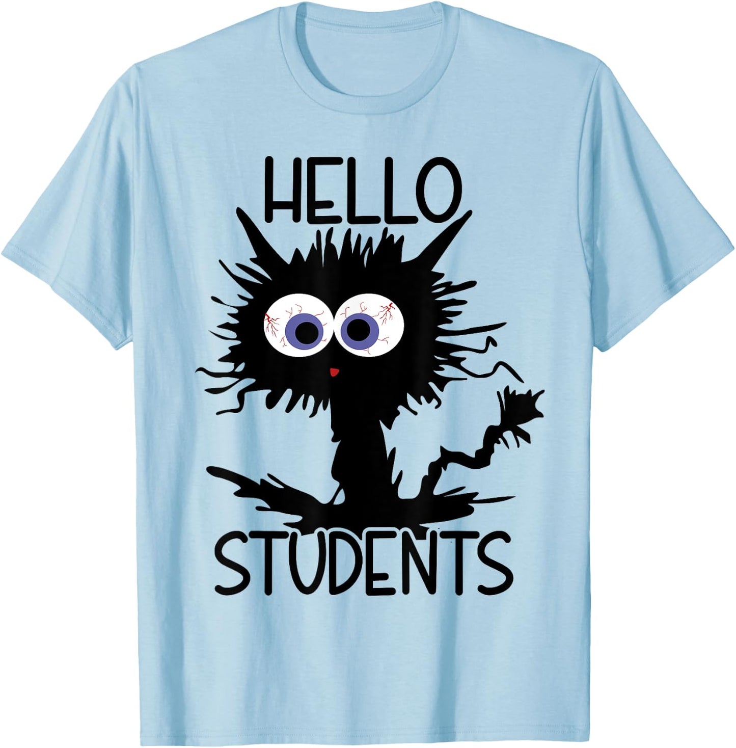 English Language Teacher It's Fine Cat Men Women T-Shirt - T-Shirt | Light Blue