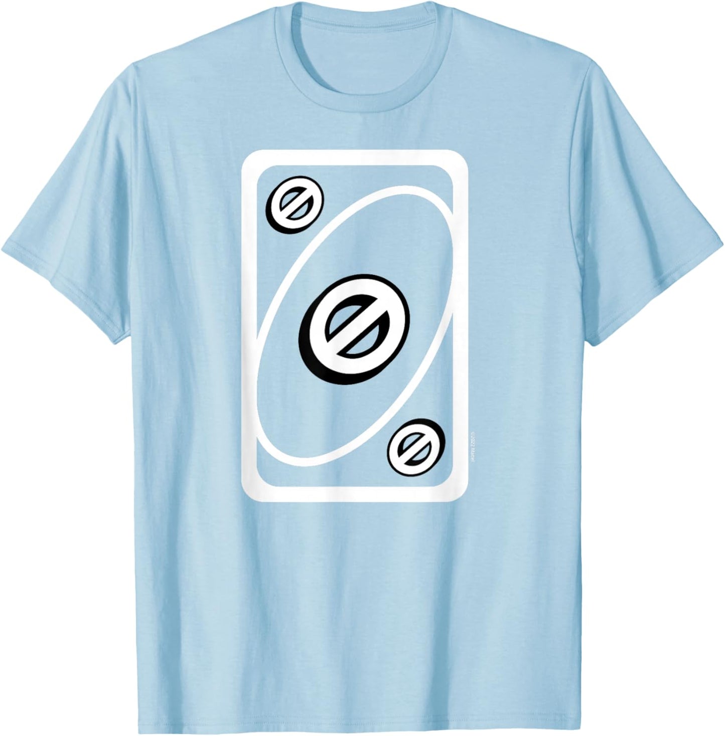 UNO - Yellow Skip Card , yellow T-Shirt - T-Shirt | Light Blue