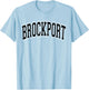 Brockport Arched Green with Black Text T-Shirt - T-Shirt | Light Blue