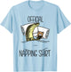 Sleeping Asian Water Monitor Lizard Reptile Napping T-Shirt - T-Shirt | Light Blue