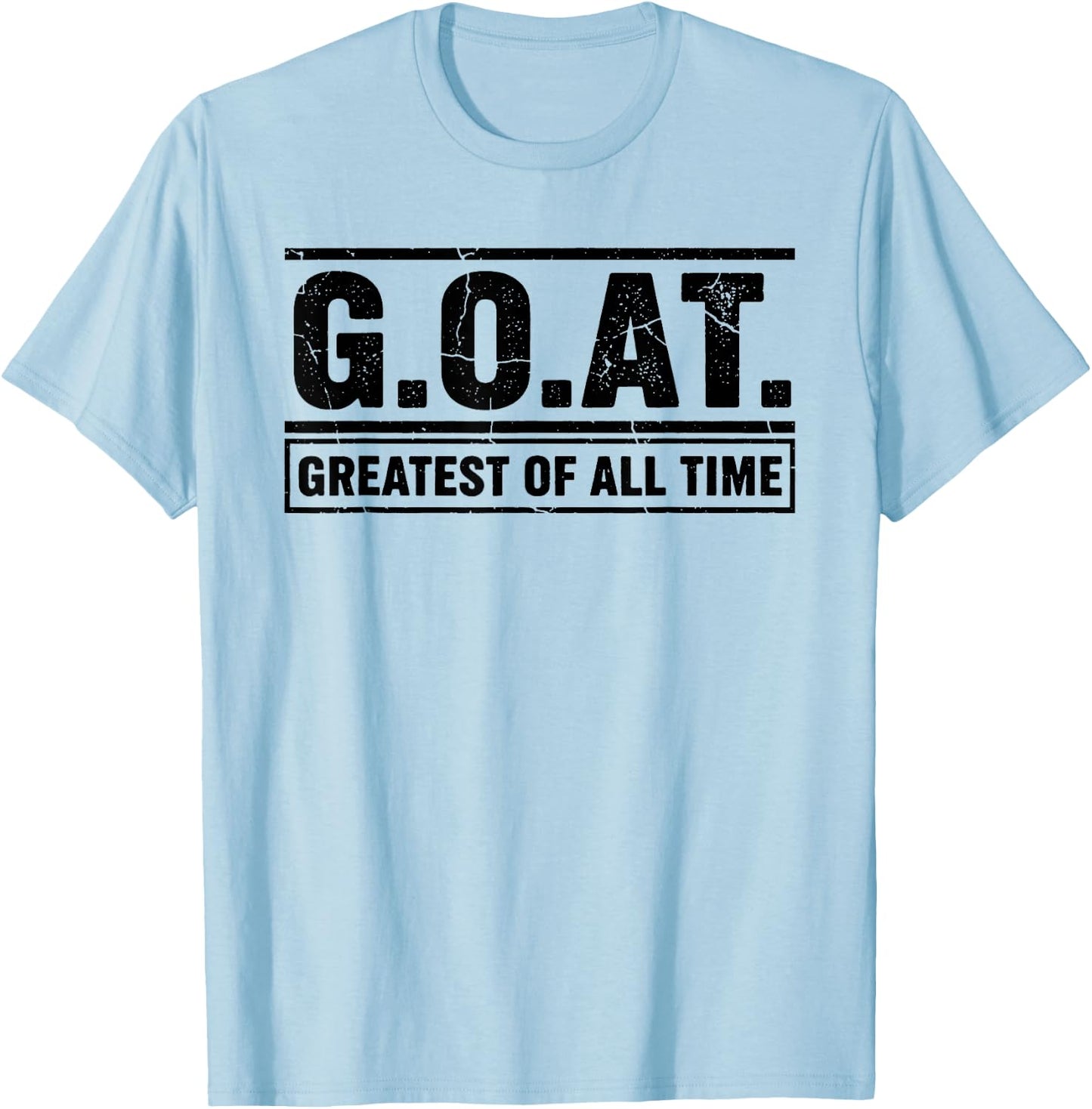 G.O.A.T. Vintage Greatest of All Time T-Shirt - T-Shirt | Light Blue