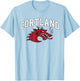 SUNY Cortland Red Dragons Athletics Logo T-Shirt - T-Shirt | Light Blue