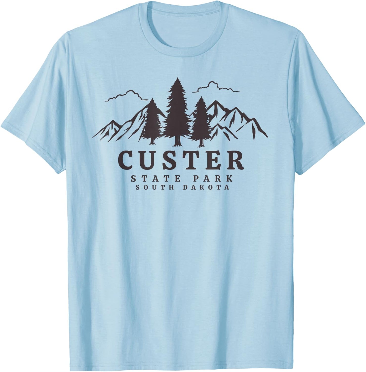 Custer State Park Graphic design T-Shirt - T-Shirt | Light Blue
