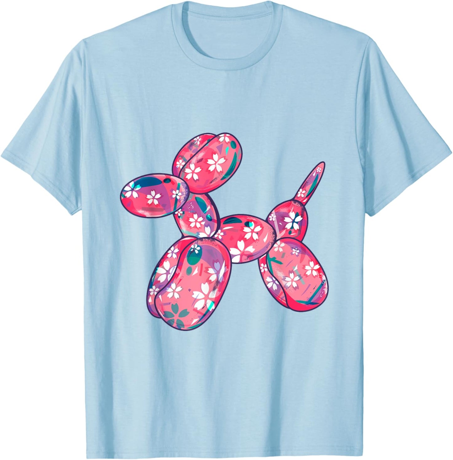 Party Balloon Dog Twister Pet Puppy Animal Keeper Lover Women Kids T-Shirt - T-Shirt | Light Blue
