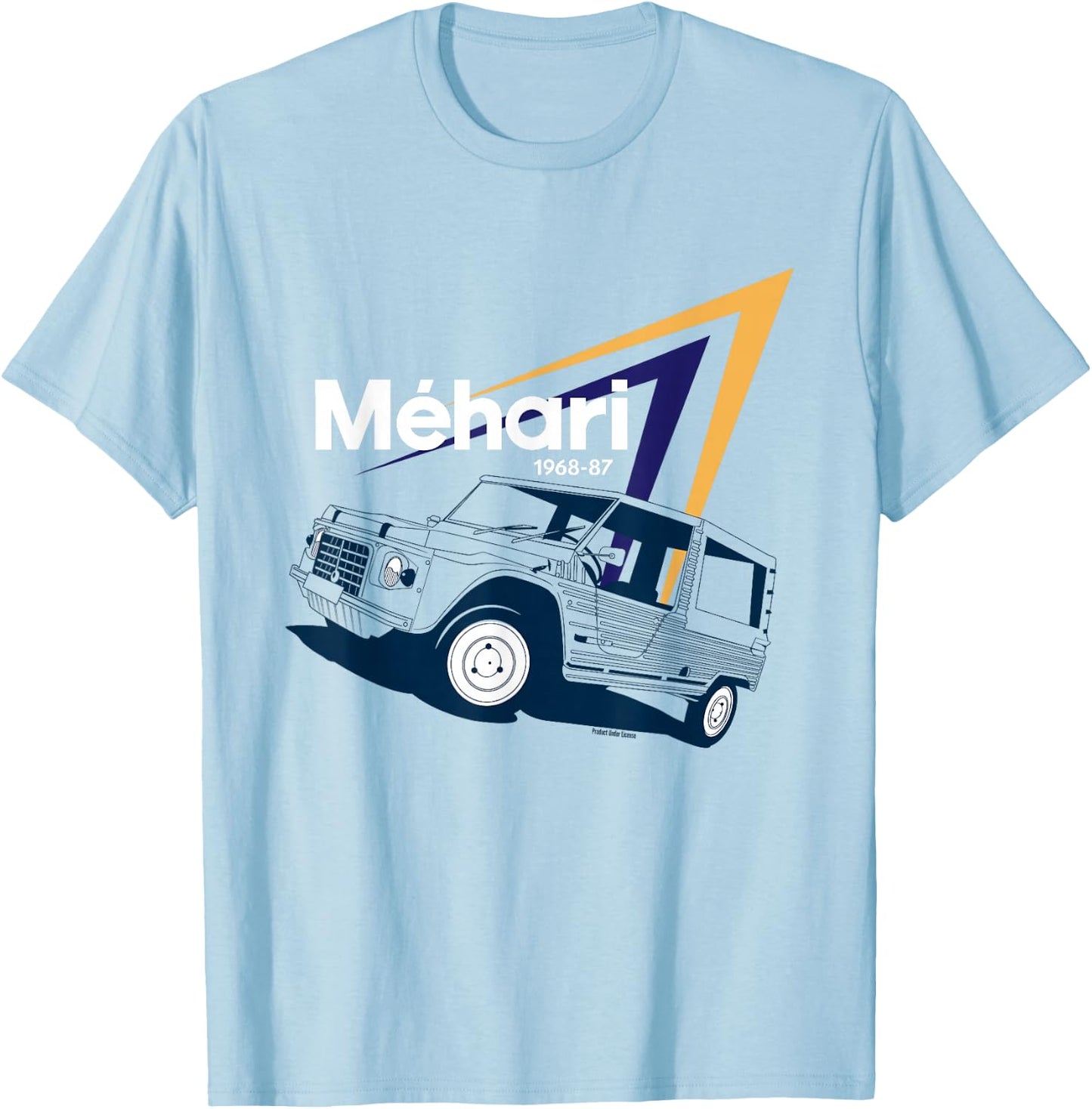 Citroën Méhari Retro Utility Vehicle Iconic T-Shirt - T-Shirt | Light Blue