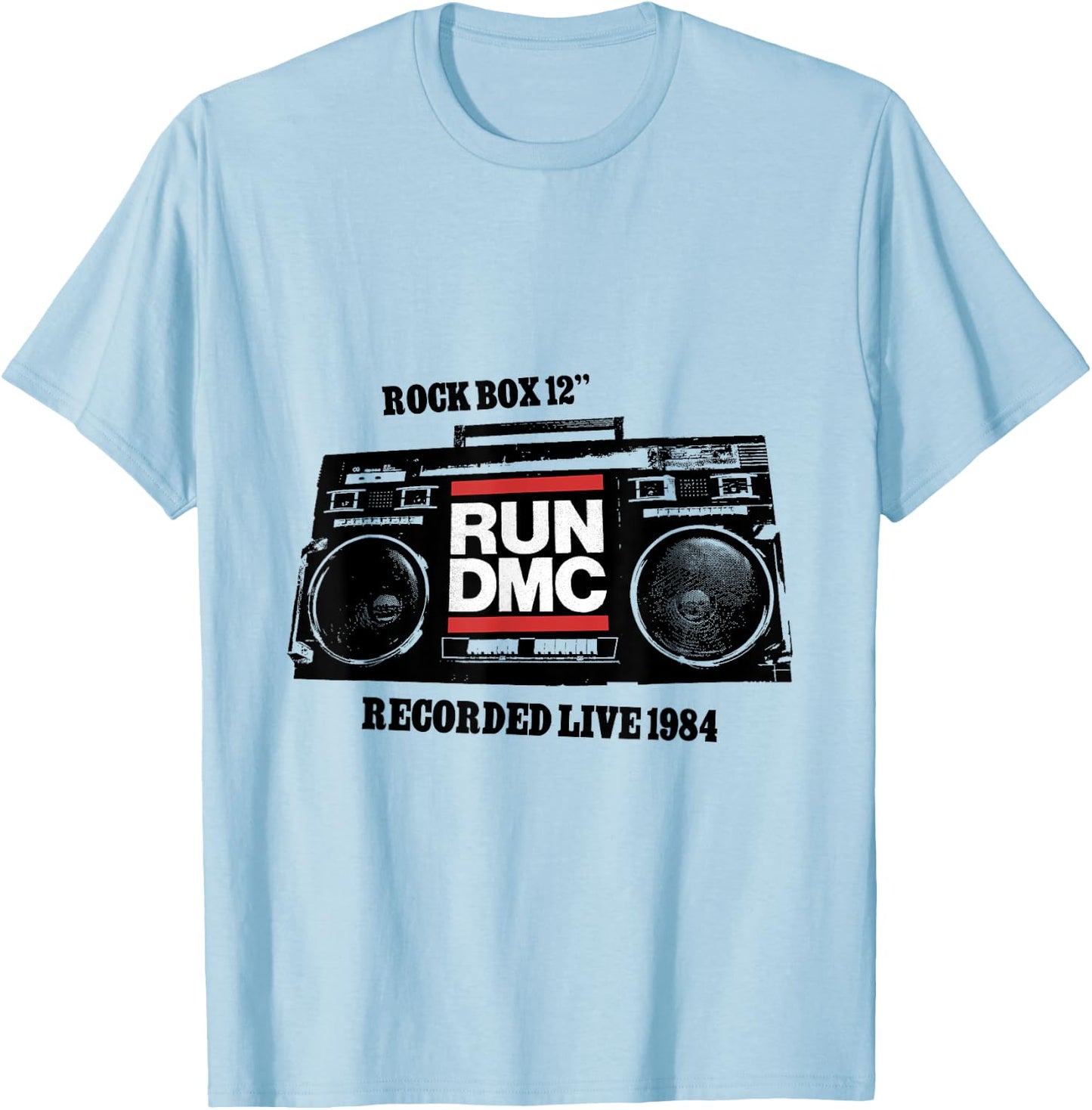 RUN DMC Rock Box 12 T-Shirt - T-Shirt | Light Blue