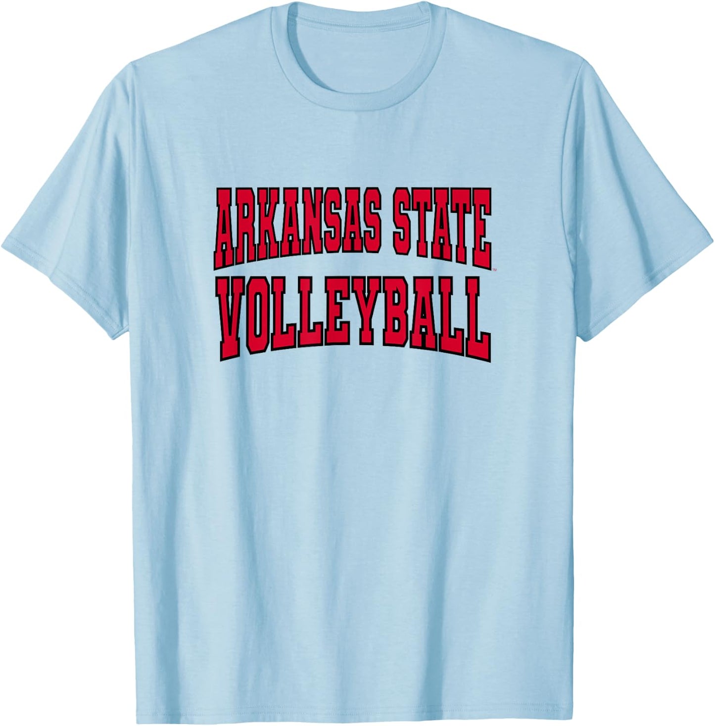 Arkansas State Red Wolves Premium Collegiate Volleyball T-Shirt - T-Shirt | Light Blue