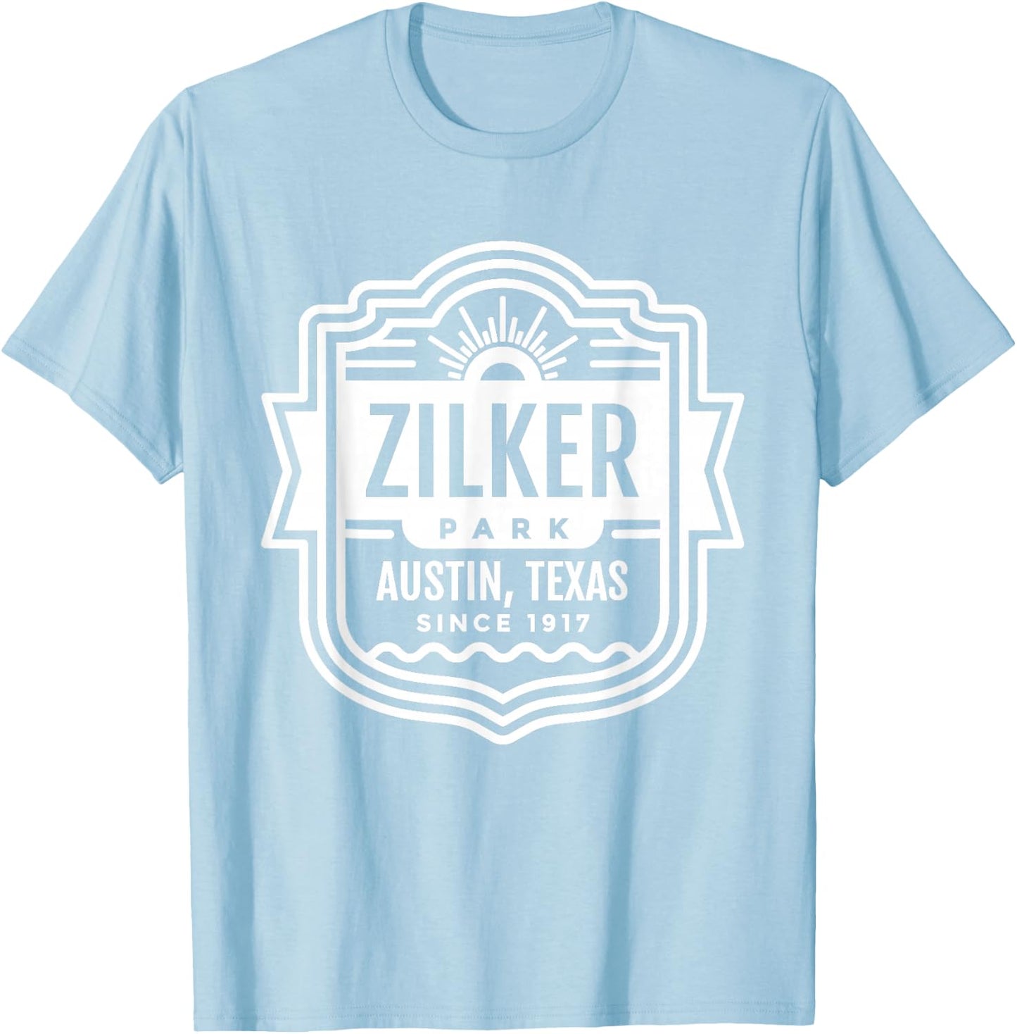 Austin Shirt Texas Zilker Park T-Shirt - T-Shirt | Light Blue