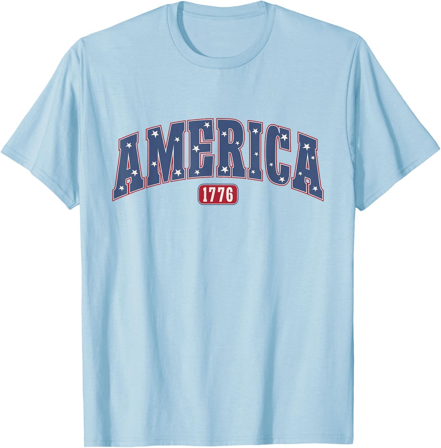 USA Since 1776 Flag American Independence 4th July Patriotic T-Shirt - T-Shirt | Light Blue