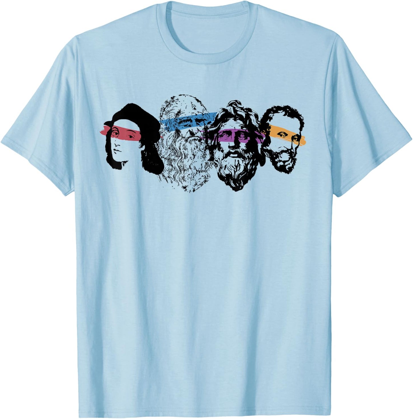 Renaissance-Ninja-Künstler-Shirt zum Zeichnen T-Shirt - T-Shirt | Light Blue