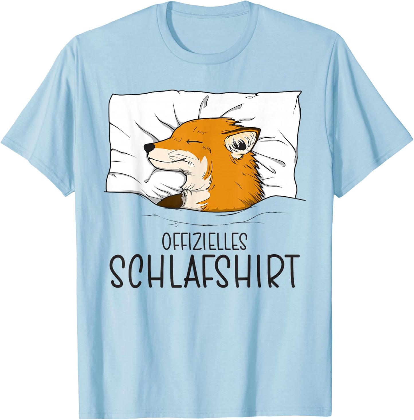 Offizielles Schlafshirt Fuchs, Schlafanzug & Nachthemd Fuchs T-Shirt - T-Shirt | Light Blue