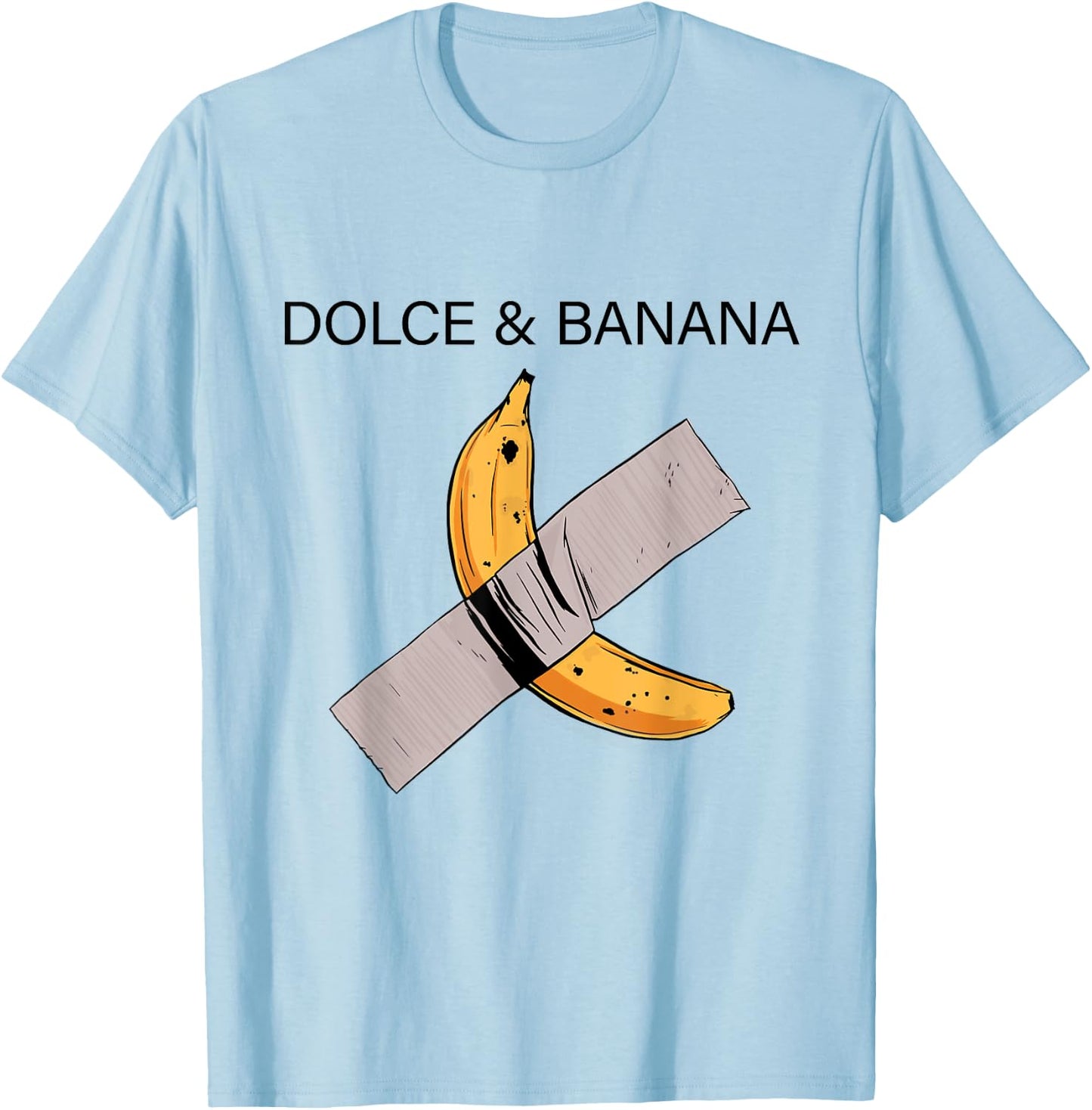 Dolce and Banana, Banana and Duck Tape T-Shirt - T-Shirt | Light Blue
