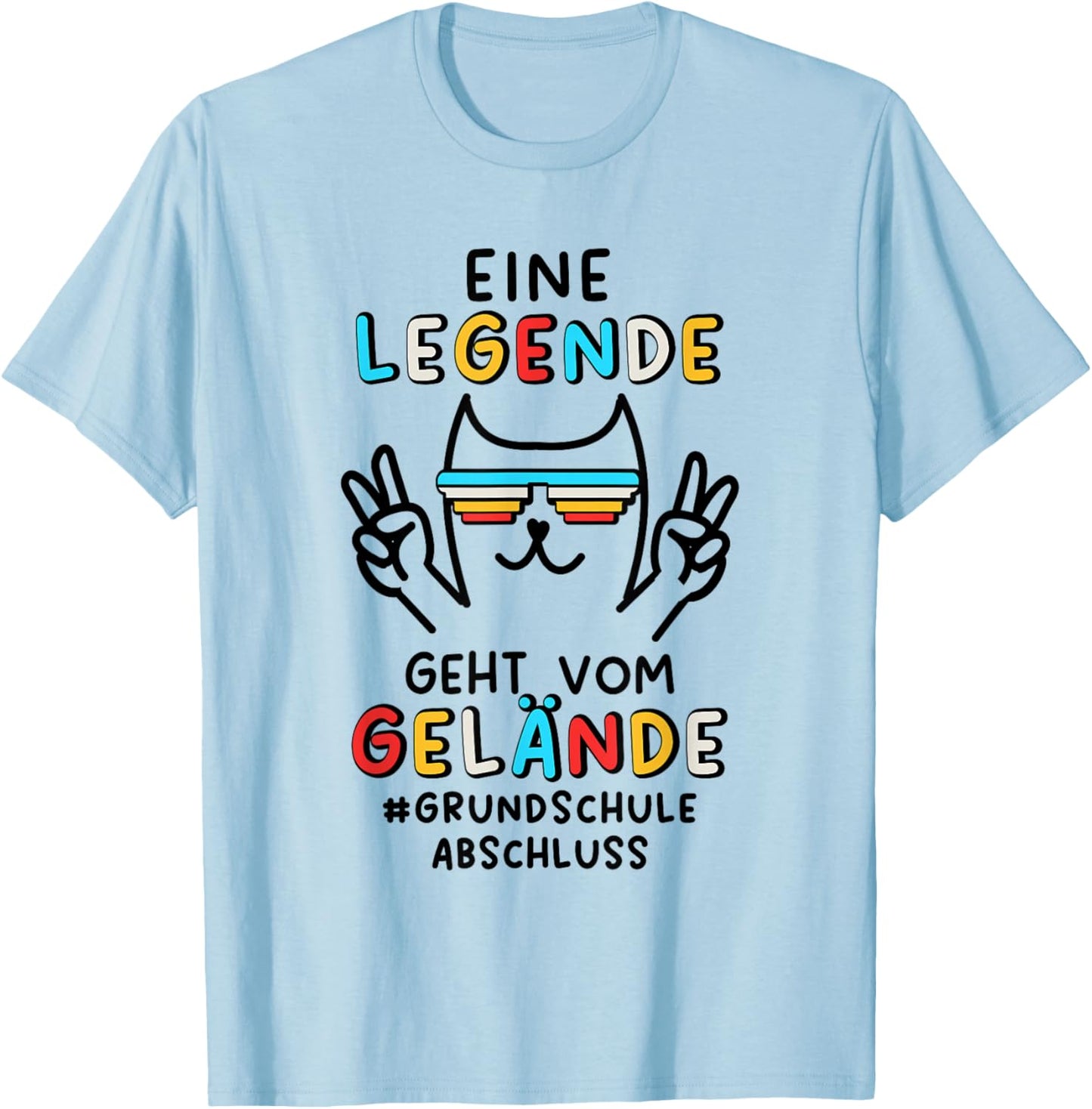 Primary School Graduation , White T-Shirt - T-Shirt | Light Blue
