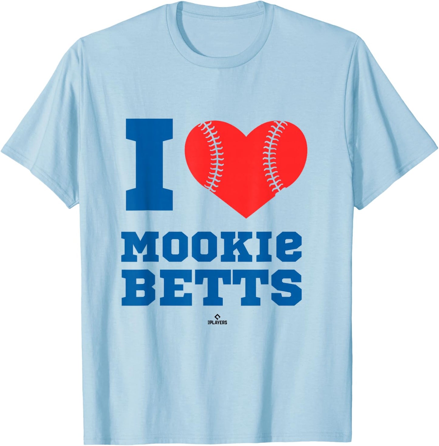 Mookie Betts | Los Angeles Baseball Merch | MLBMBE6001 T-Shirt - T-Shirt | Light Blue