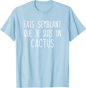 Funny Cactus Costume for Halloween Costume , Green, S T-Shirt - T-Shirt | Light Blue