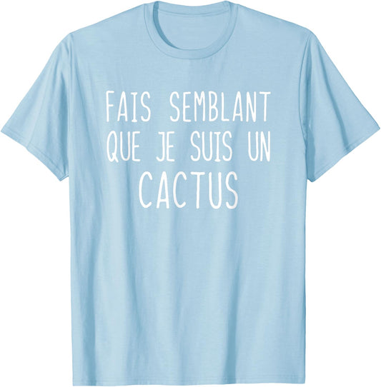 Funny Cactus Costume for Halloween Costume , Green, S T-Shirt - T-Shirt | Light Blue