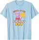 Peppa Pig Sister Of The Birthday Boy Holiday Confetti Logo T-Shirt - T-Shirt | Light Blue