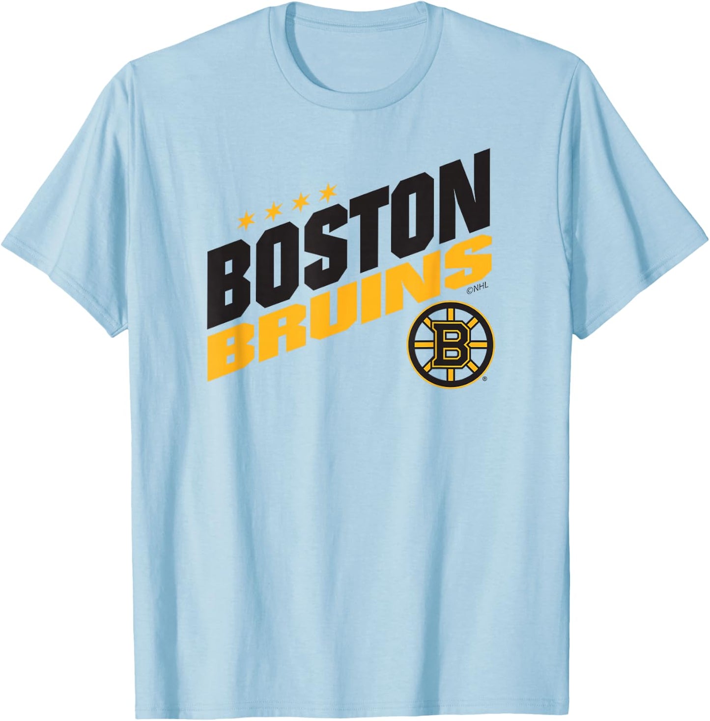 Boston Bruins Fuel White Officially Licensed T-Shirt - T-Shirt | Light Blue