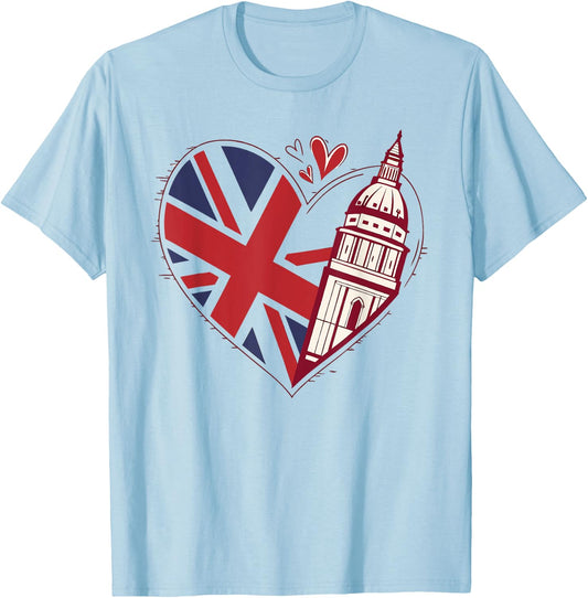 United Kingdom Flag , Women, Kids T-Shirt - T-Shirt | Light Blue