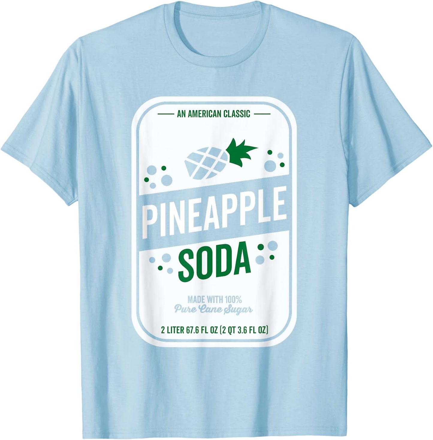 Soda Group Halloween Costume Pineapple Soda T-Shirt - T-Shirt | Light Blue