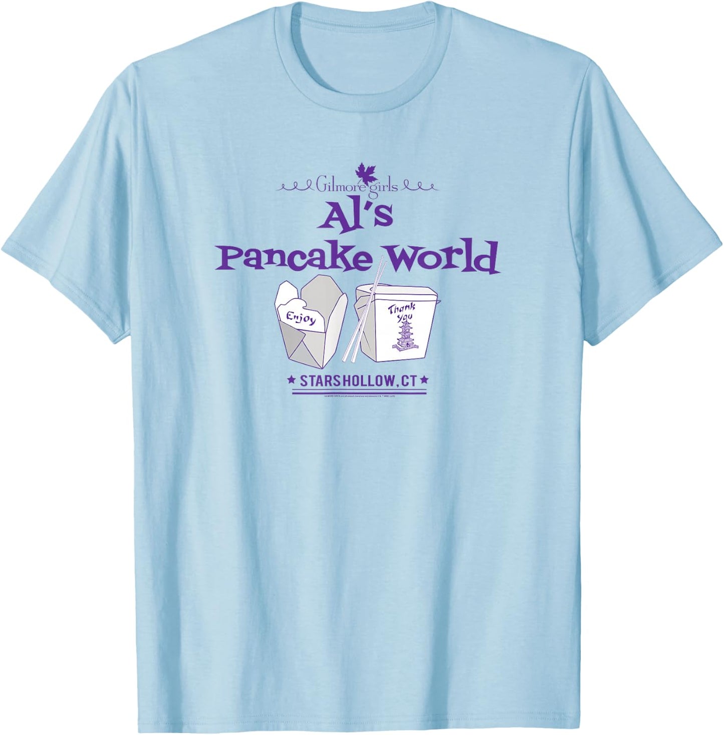 Gilmore Girls Al's Pancake World T-Shirt - T-Shirt | Light Blue
