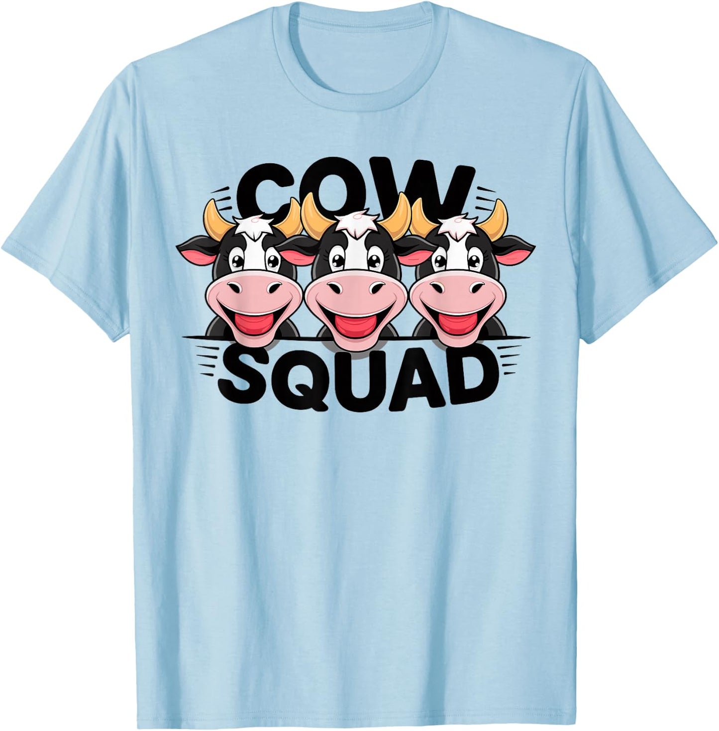 Cow Squad Design for Cow Lover Stuff | Kids Cow T-Shirt - T-Shirt | Light Blue