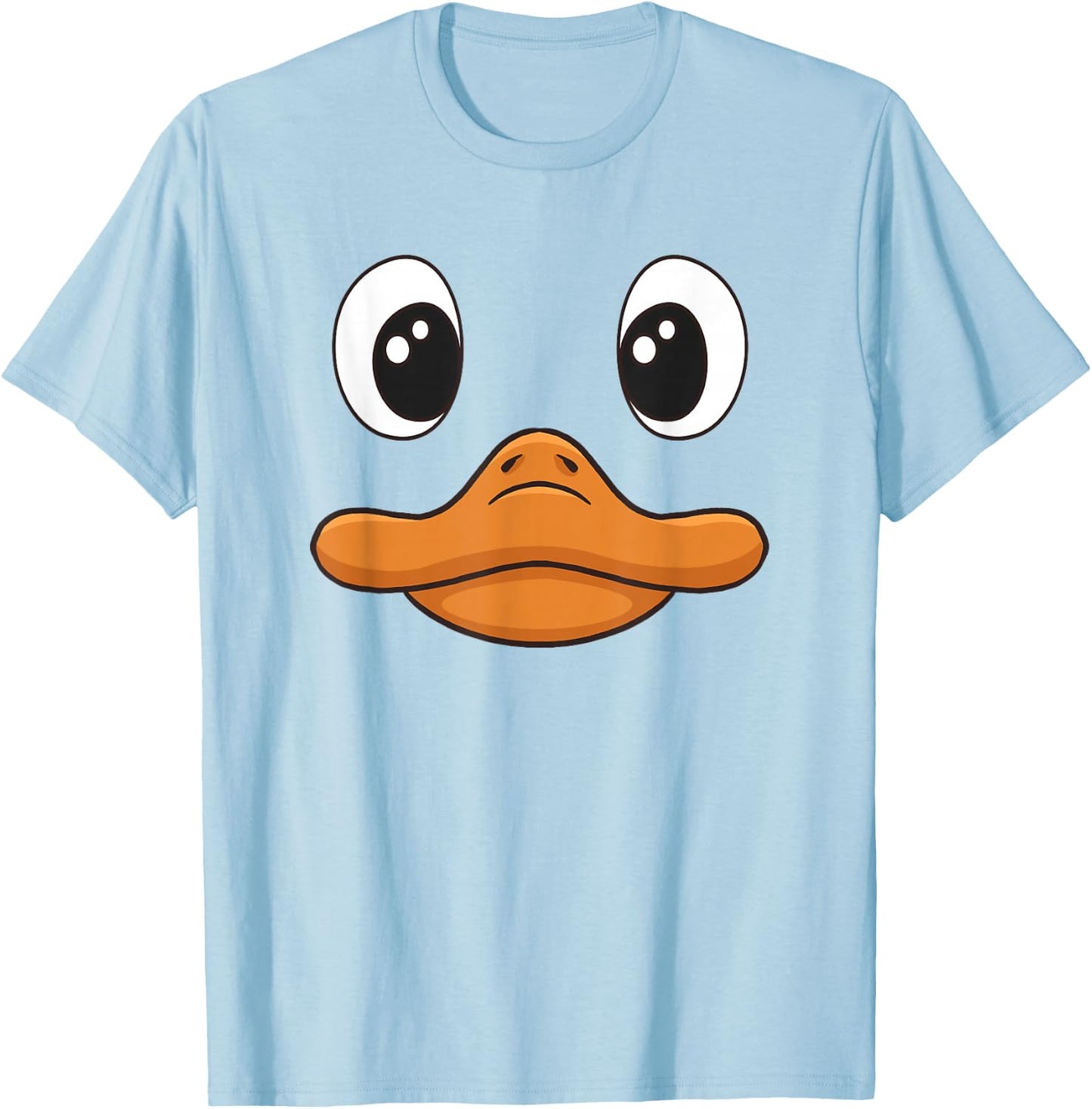Duck Face Halloween Duck Costume Birthday Funny Duck Kids T-Shirt - T-Shirt | Light Blue