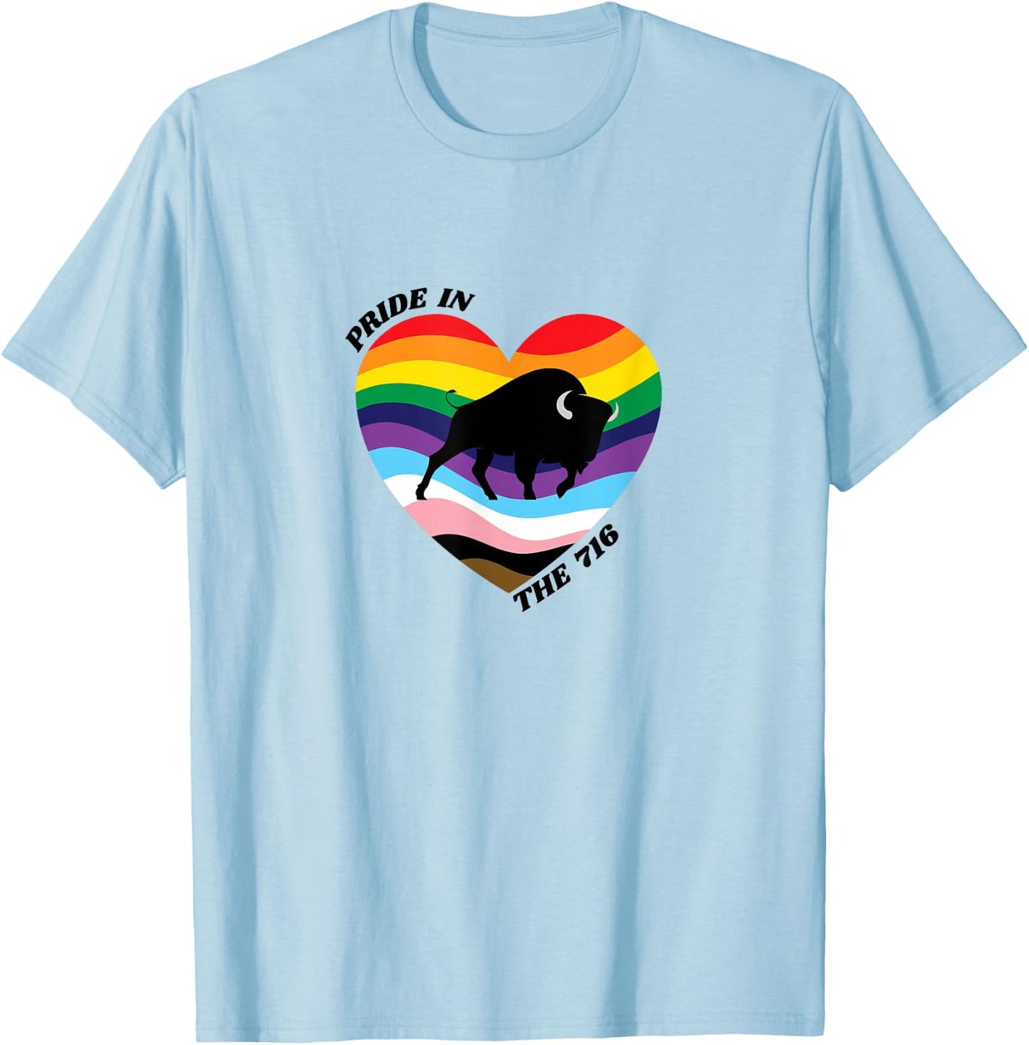Buffalo Heart T-Shirt - T-Shirt | Light Blue