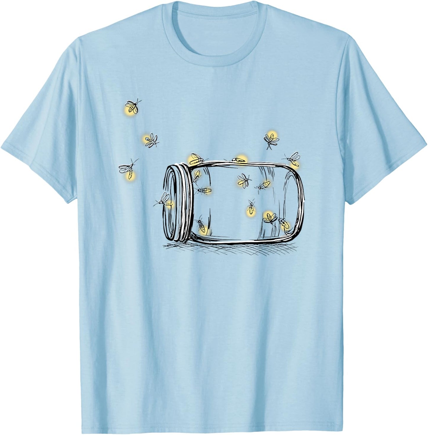 Summer Fireflies T-Shirt - T-Shirt | Light Blue