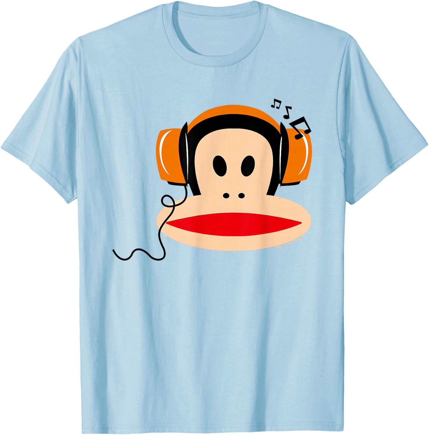 Paul Frank Julius The Monkey Headphones T-Shirt - T-Shirt | Light Blue