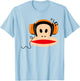 Paul Frank Julius The Monkey Headphones T-Shirt - T-Shirt | Light Blue