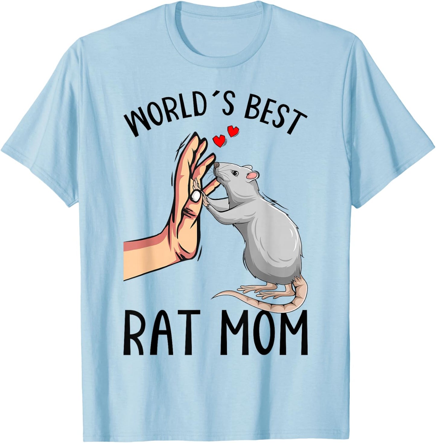 Rat Mom Rats Lover Women Girls T-Shirt - T-Shirt | Light Blue