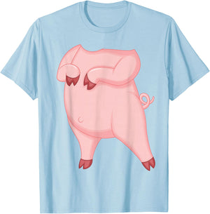Pig Pig Costume Shirt T-Shirt - T-Shirt | Light Blue