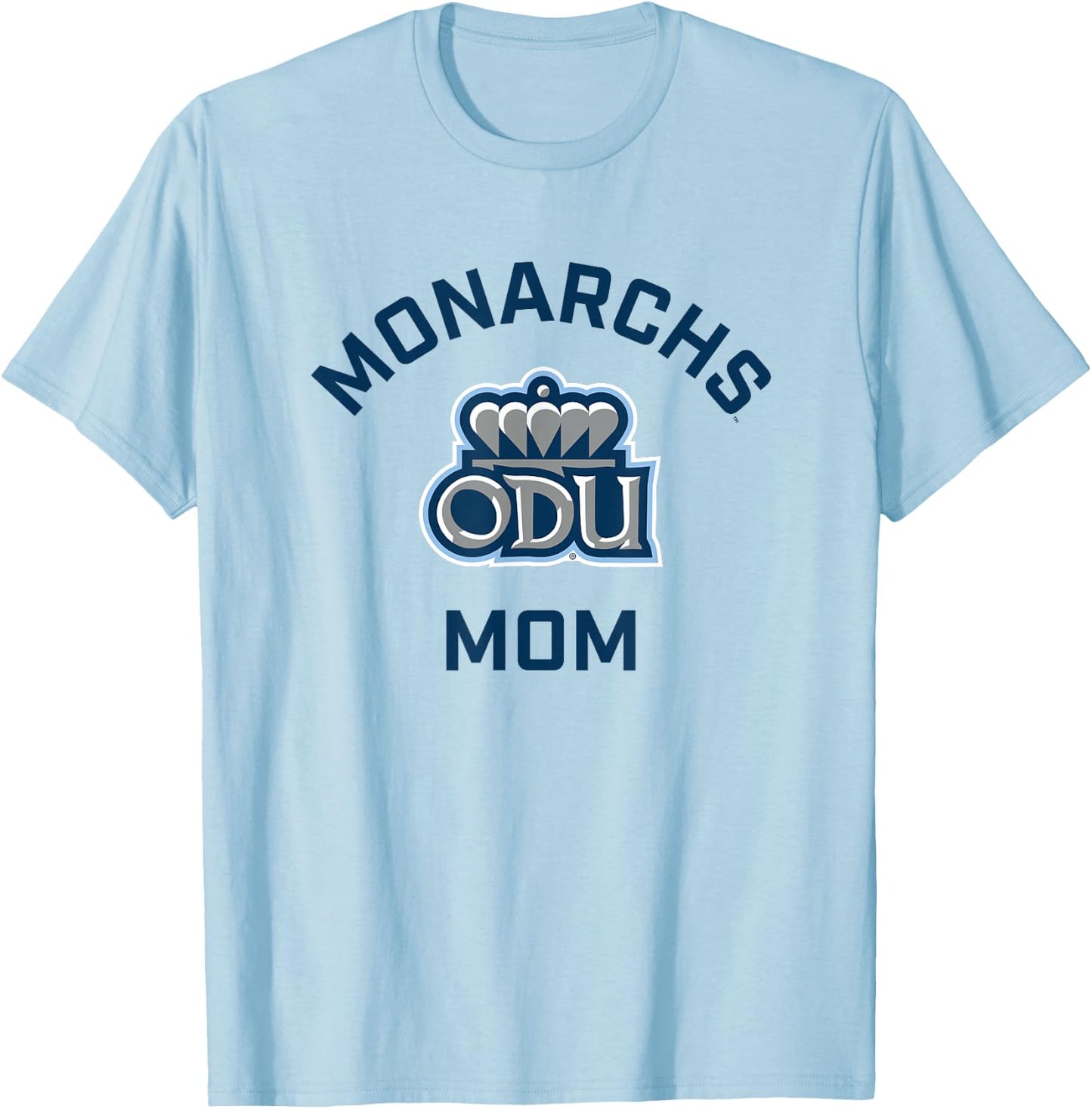 Old Dominion University ODU Monarchs Arched Mom T-Shirt - T-Shirt | Light Blue