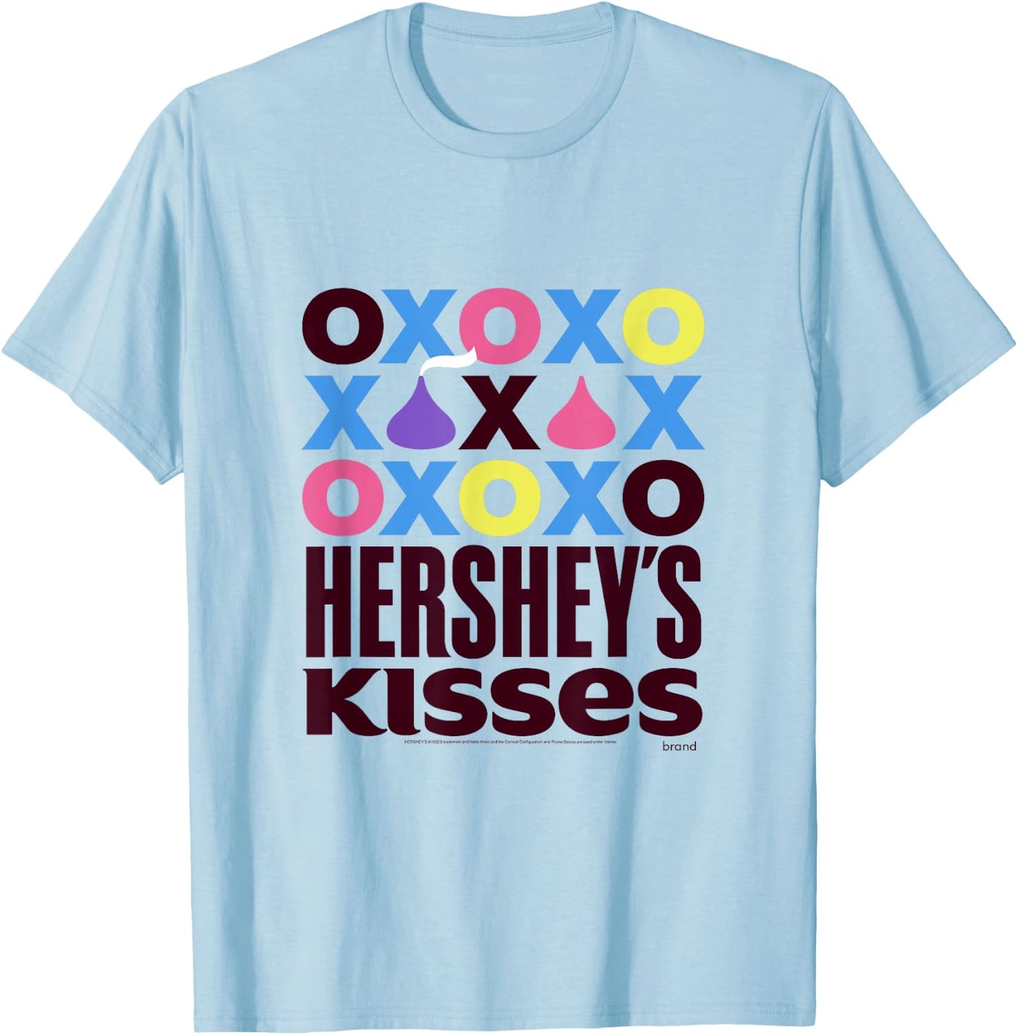 Hershey's Kisses Classic Logo Centered T-Shirt - T-Shirt | Light Blue
