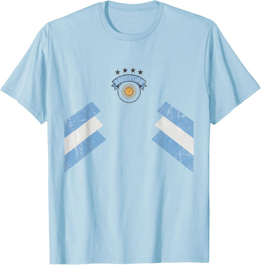 Argentina Flag Argentina Gift Hispanic Heritage Argentinian T-Shirt - T-Shirt | Light Blue