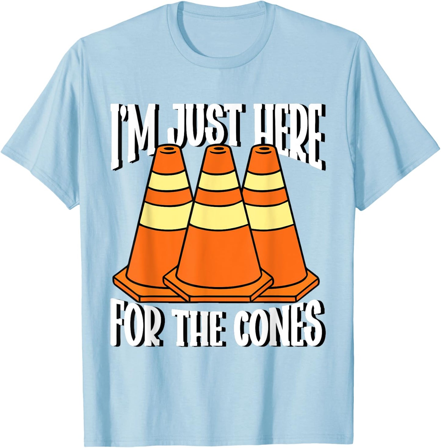 I'm Just Here For The Cones Halloween Costume T-Shirt - T-Shirt | Light Blue
