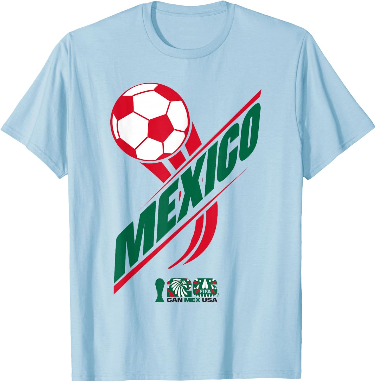 FIFA World CUP26 Mexiko Host Country Ball T-Shirt - T-Shirt | Light Blue
