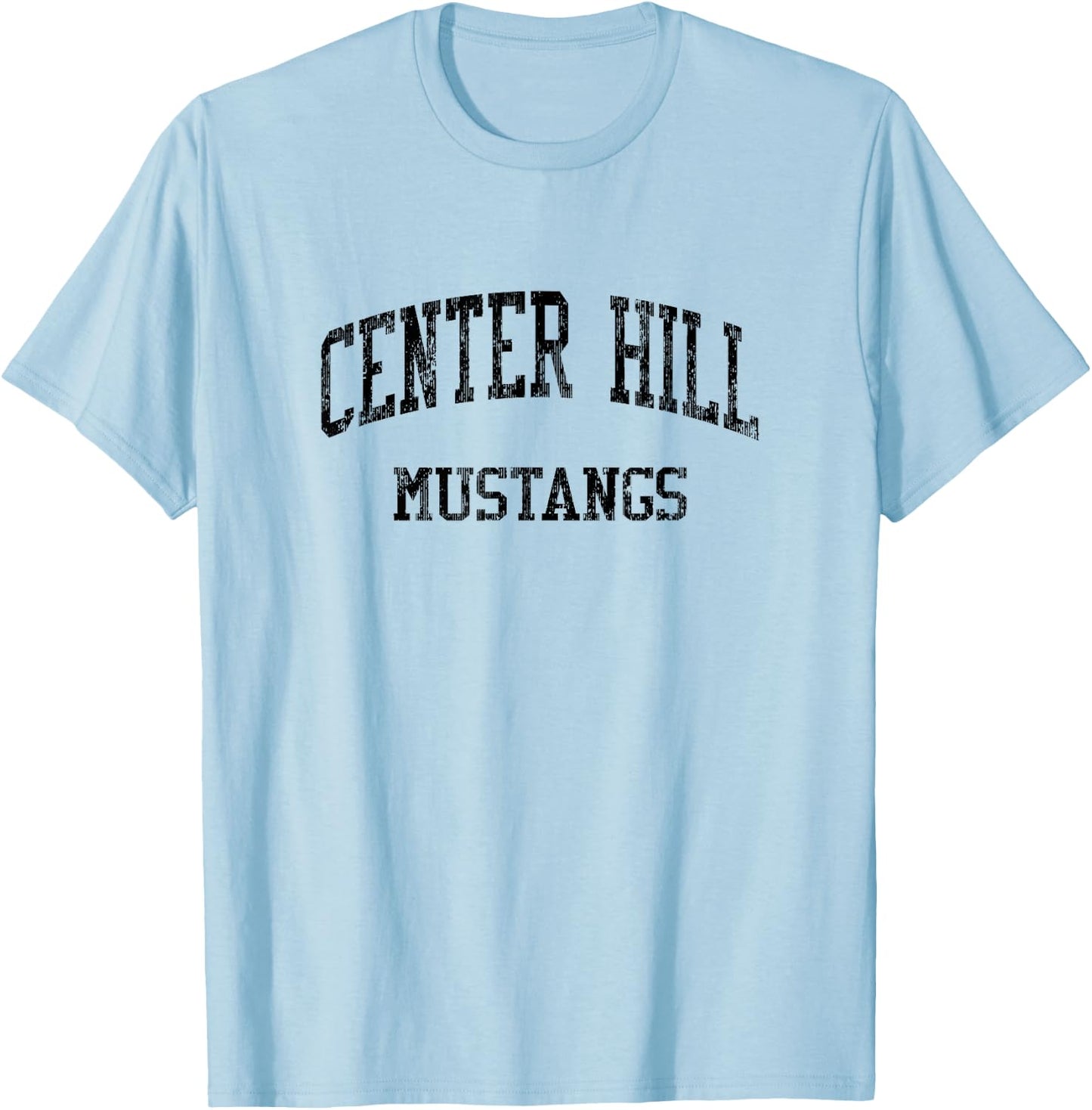 Center Hill High School HS Olive Branch MS Vintage Sports T-Shirt - T-Shirt | Light Blue