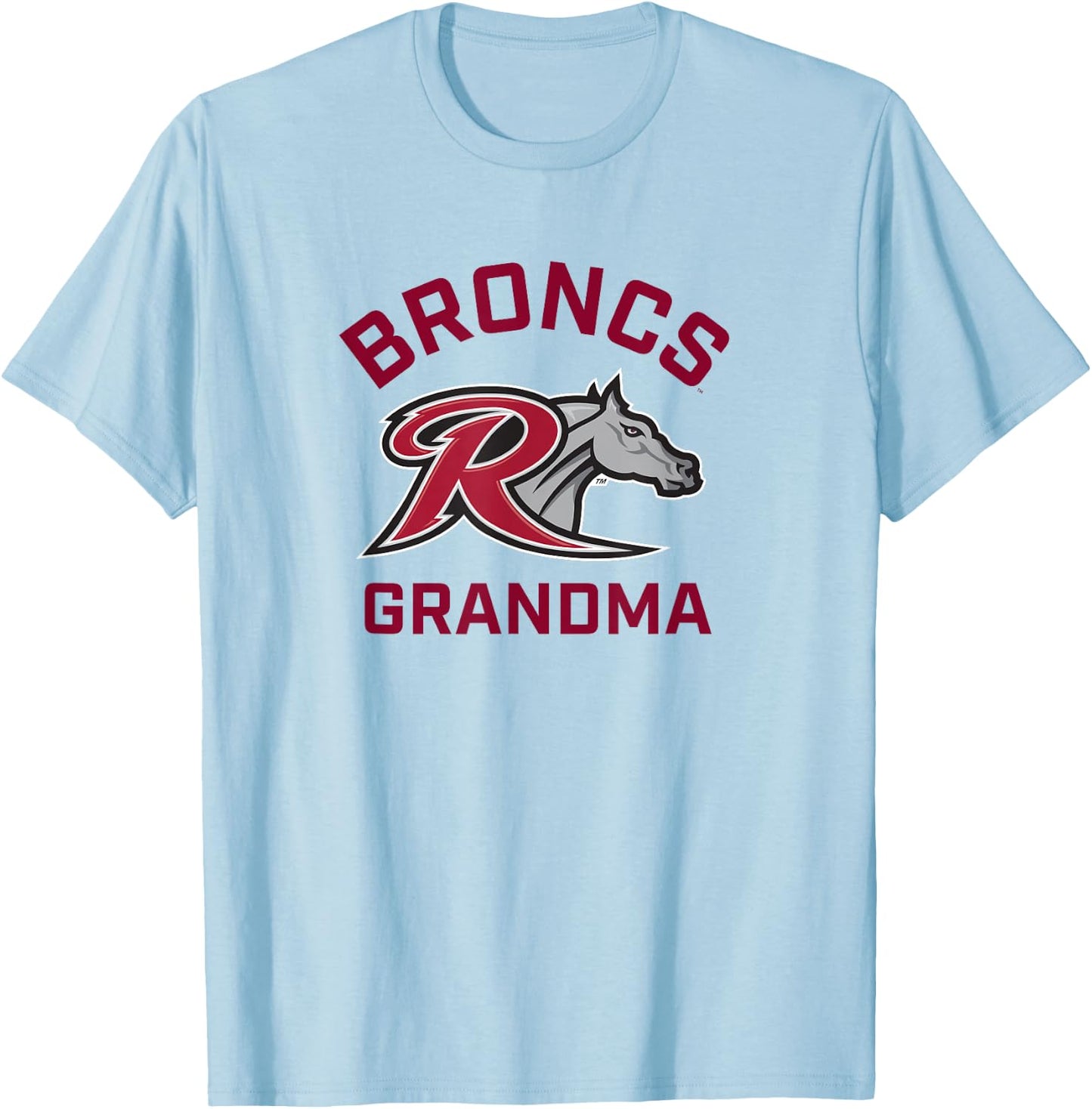 Rider University Broncs Arched Grandma T-Shirt - T-Shirt | Light Blue
