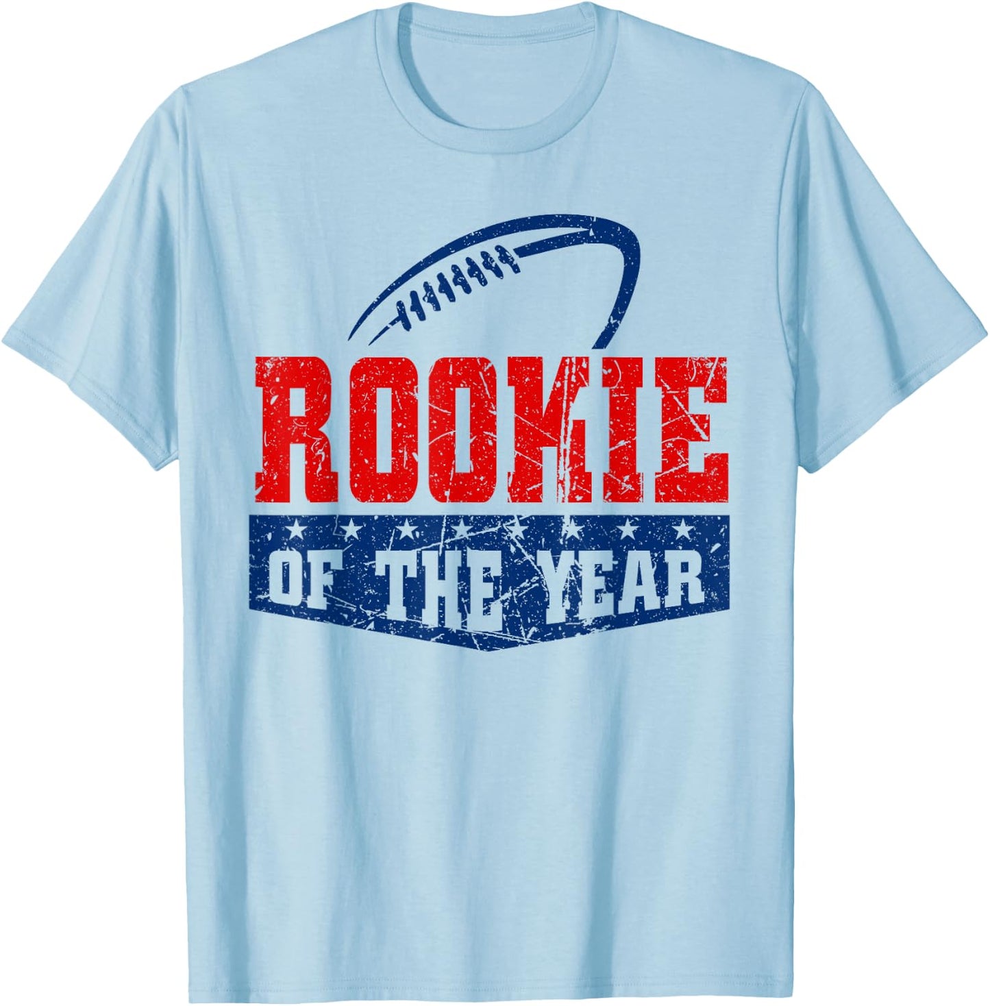 Funny Vintage Football Rookie of the Year T-Shirt - T-Shirt | Light Blue
