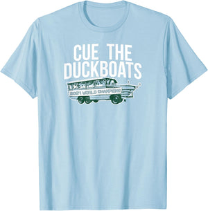 Cue the Duckboats - Boston Basketball T-Shirt - T-Shirt | Light Blue