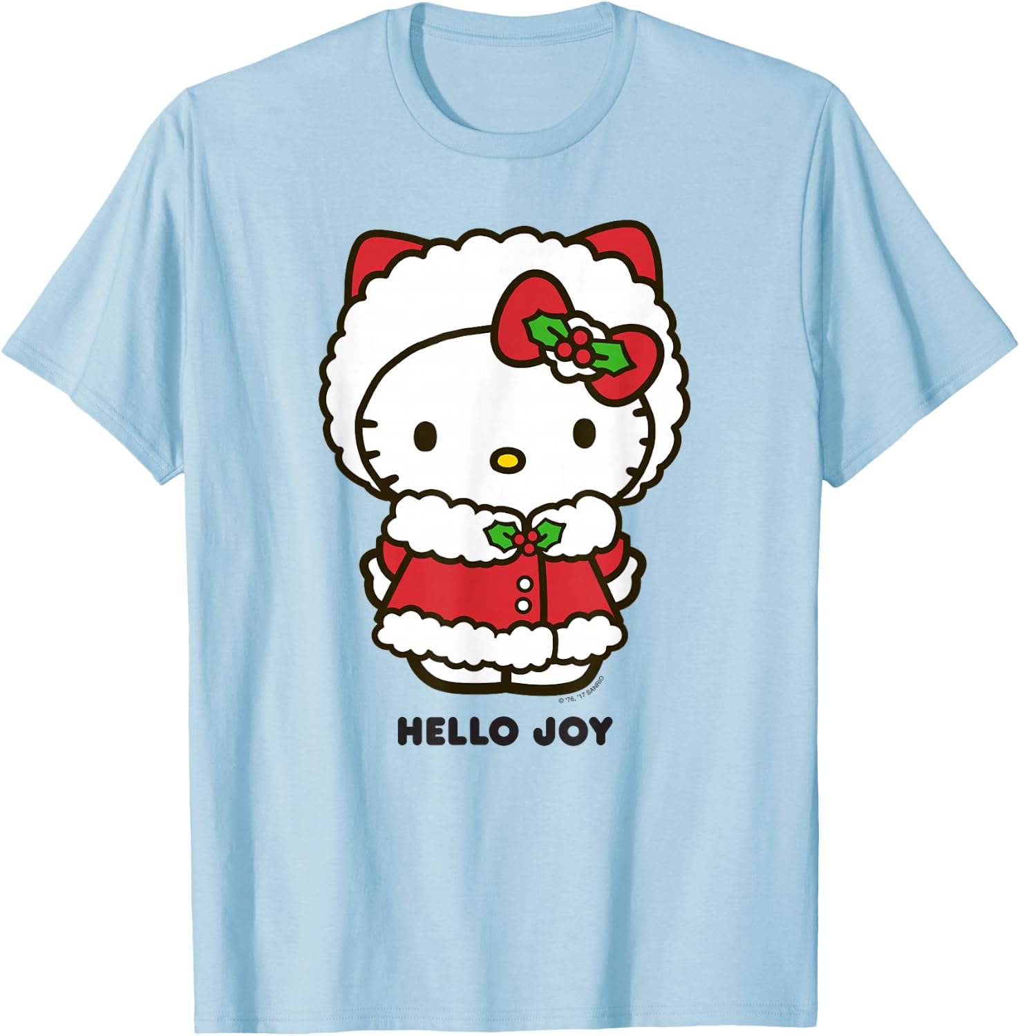 Hello Kitty Hello Joy Holiday Shirt T-Shirt - T-Shirt | Light Blue