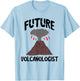 Future Volcanologist Geologist Magma Volcano Lover Volcanoes T-Shirt - T-Shirt | Light Blue