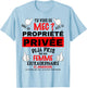 Private Property Attention Woman Jealous Humor Couple , white, S T-Shirt - T-Shirt | Light Blue