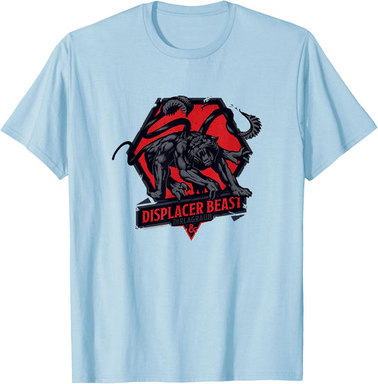 Dungeons & Dragons Displacer Beast Dirlagraun Epic Logo T-Shirt - T-Shirt | Light Blue